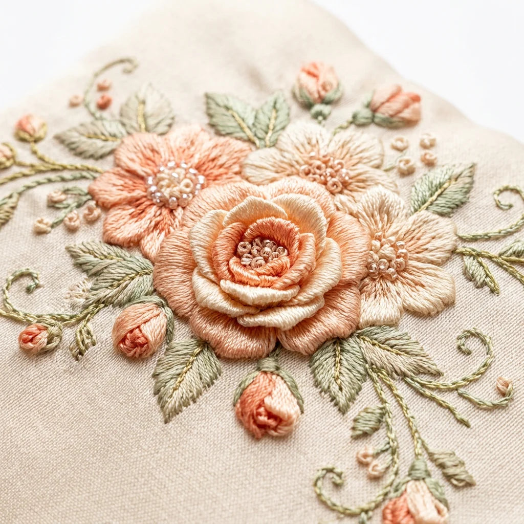 Sheetly GoldBear | 2026 Spring/Summer Tencel Cotton 3D Floral Series - Garden Cafe Scene