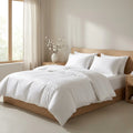 Hotel Heritage 60S Pure White Bedding Set | High-Density Cotton