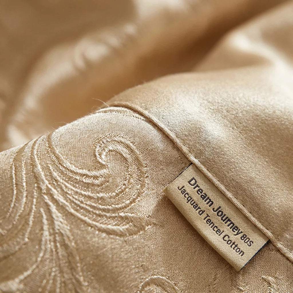 Sheetly GoldBear | 80S Luxury Jacquard Bedding Set - French Chateau Collection