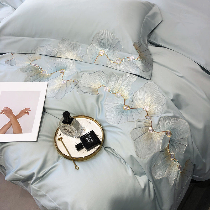 Sheetly China | Spring Blossom 100S Long-Staple Cotton Tencel Bedding Set